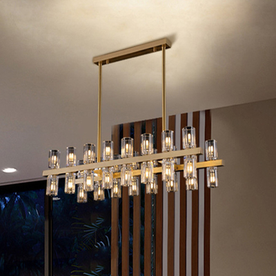 G4 Postmodern Esszimmer Crystal Hanging Lamps Gold Color