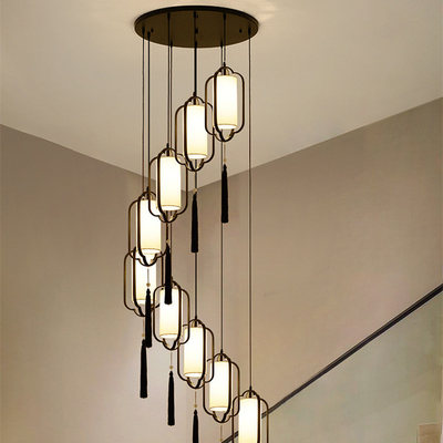 Eisen-Stoff großes Wohnzimmer Nodic Art Modern Pendant Light For