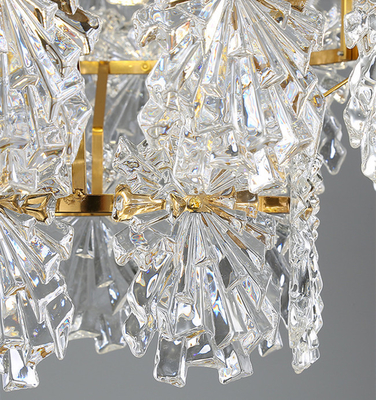 Eisen-Goldmoderner Crystal Pendant Light Interior Hotel-Wohnzimmer-Entwurf