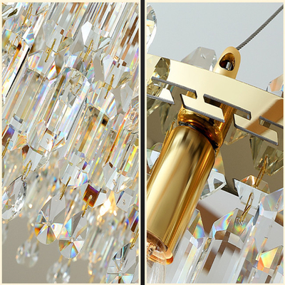 Fantastisches Gold Crystal Pendant Lamp Bedroom Decorative 110lm
